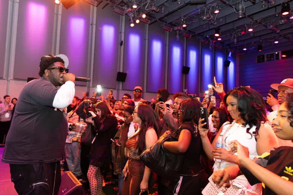Cash Cobain live performance energizing next-gen football fans at MLS cultural takeover